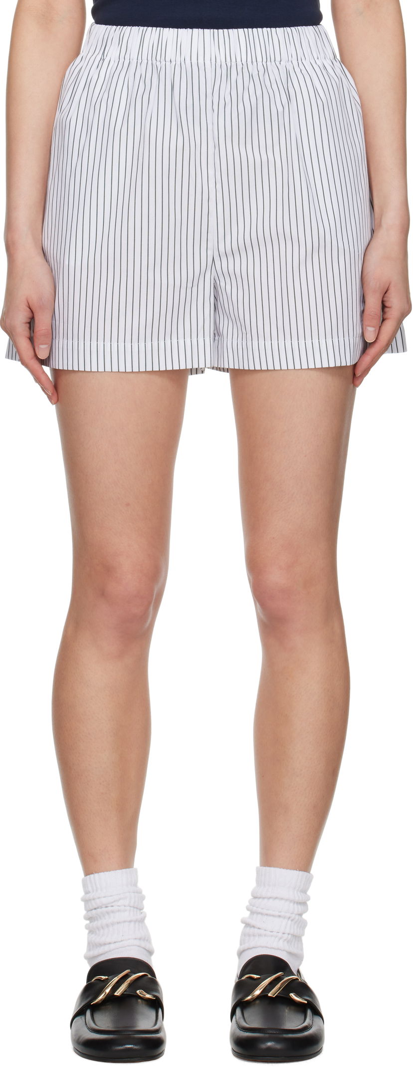 Shorts Sporty & Rich Sporty & Rich 'SRC' Poplin Shorts Hvid | SH012606302ST71