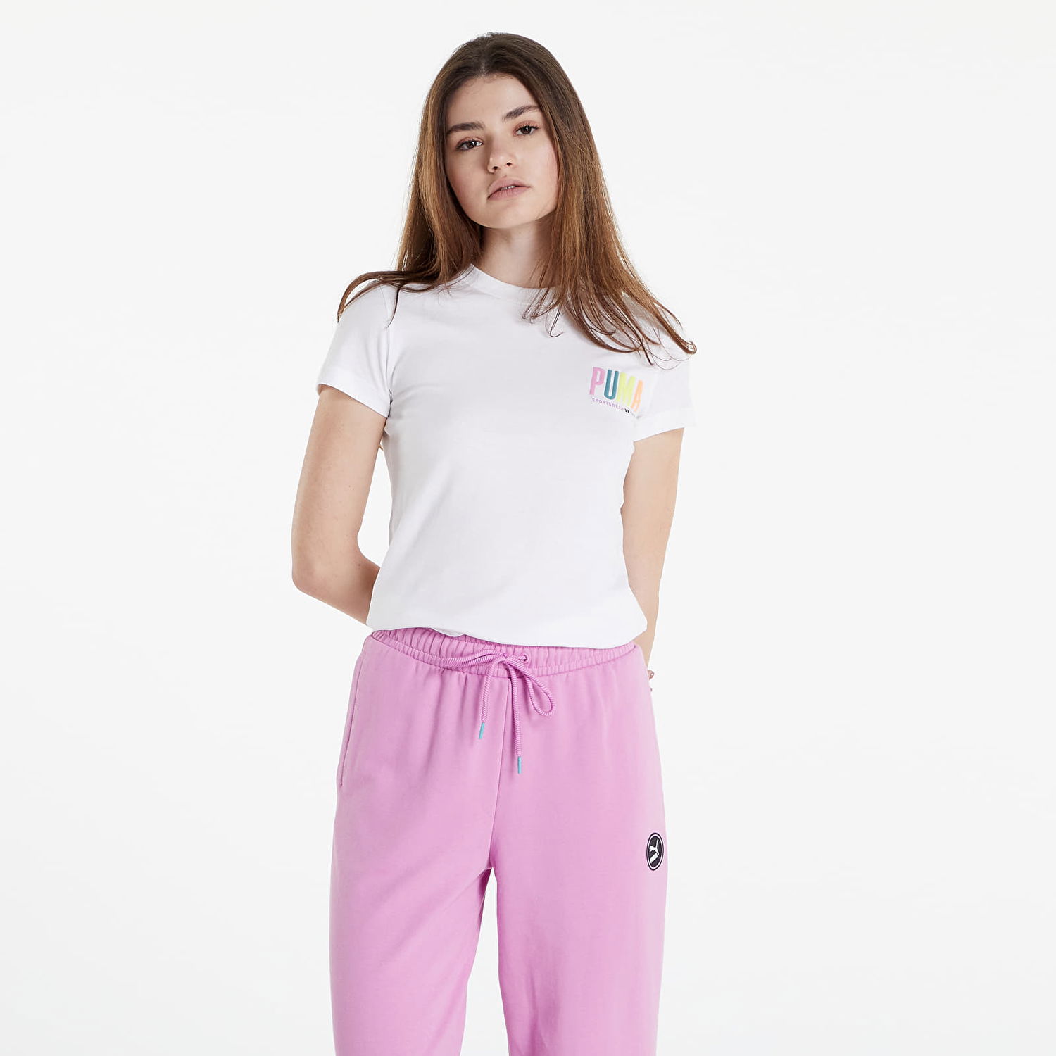 T-shirt Puma SWxP Graphic Tee Hvid | 53355902, 0