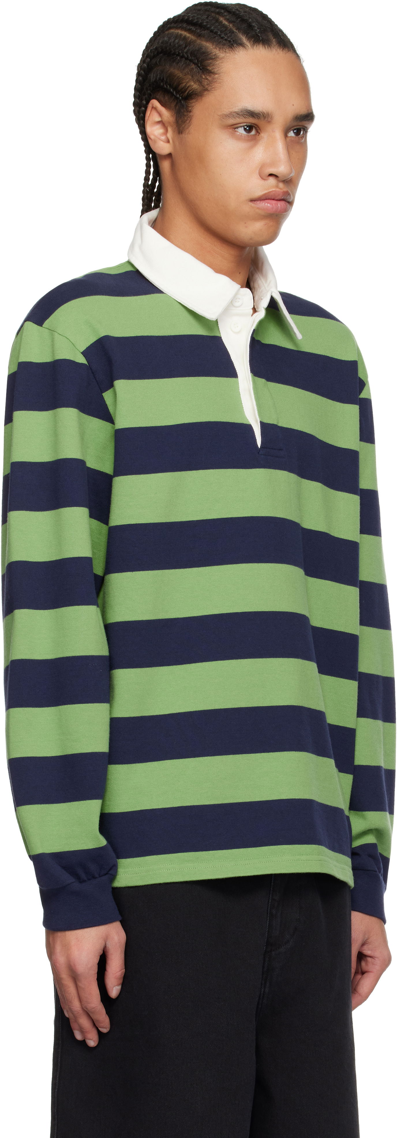Polo skjorte Palmes Striped Rugby Polo Grøn | P15-0028-638, 1