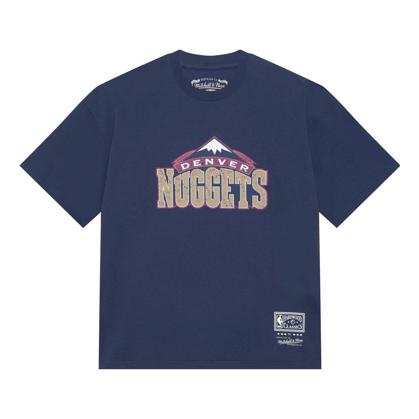 T-shirt Mitchell & Ness NBA Denver Nuggets Throwback Logo T-Shirt Blå | MNJYSST230096-NAVY