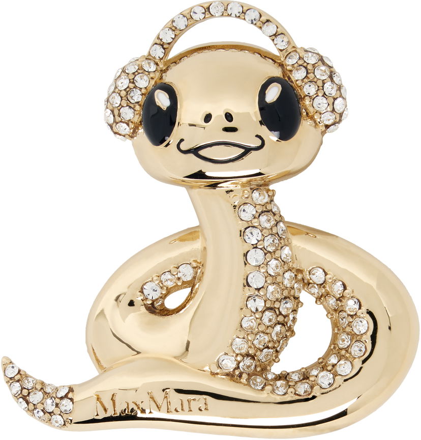 Stift Max Mara Max Mara Crystal Snake Brooch Metalisk | 2514751021600