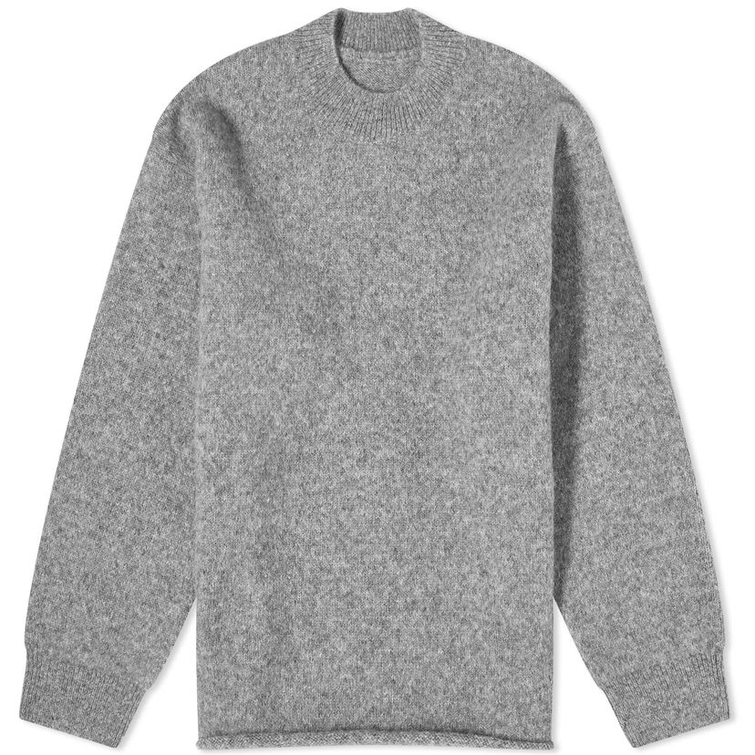Sweater Jacquemus Back Logo Knit Jumper Grå | 24E245KN295-2329-950