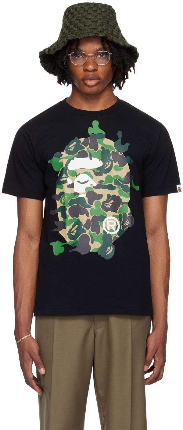 T-shirt BAPE BAPE Black ABC Camo T-Shirt Sort | 001TEK301040M, 0