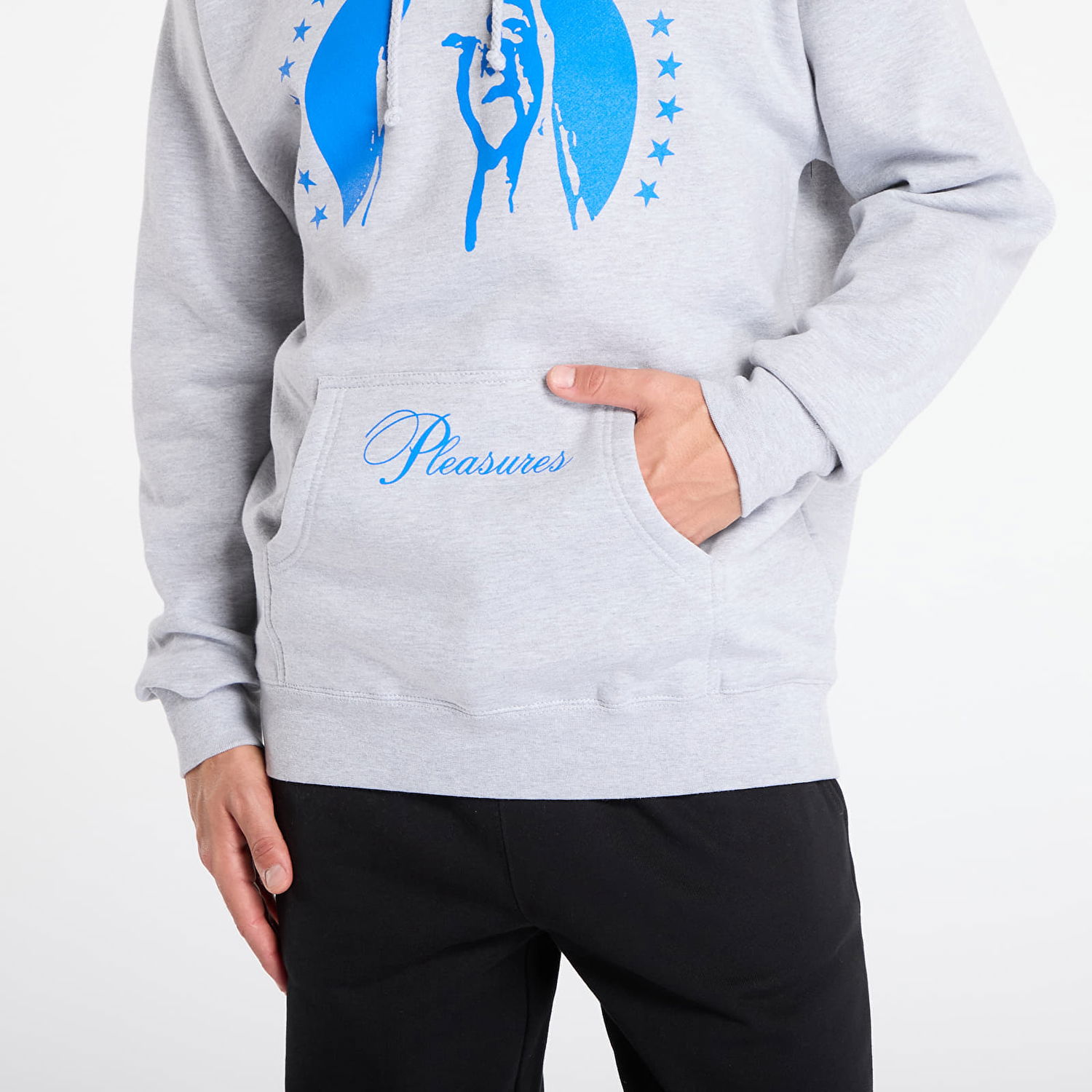 Sweatshirt Pleasures Sweatshirt Critic Hoodie Grå | P25F066-GREY, 1