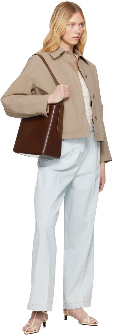 Jakke A.P.C. A.P.C. Bianca Cropped Jacket Beige | COGXT-F32005, 3