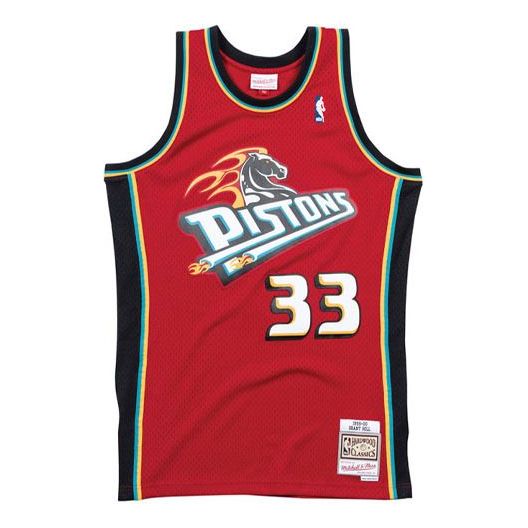 Jersey Mitchell & Ness Mitchell & Ness NBA Swingman Jersey Pistons Grant Hill Rød | SMJYAC18057-DPISCAR99GHI