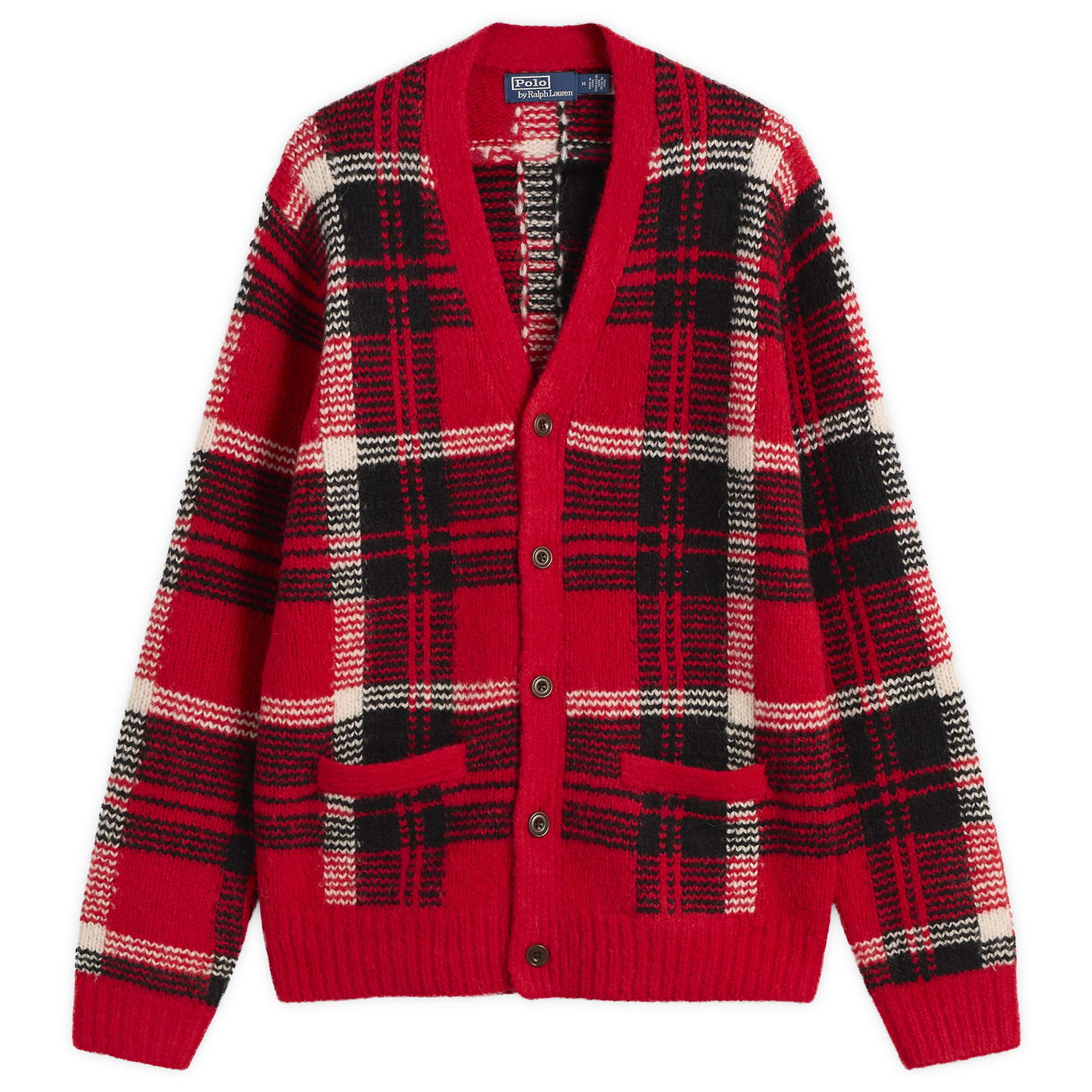 Sweater Polo by Ralph Lauren Check Cardigan Flerfarvet | 710980843001-Red, 1