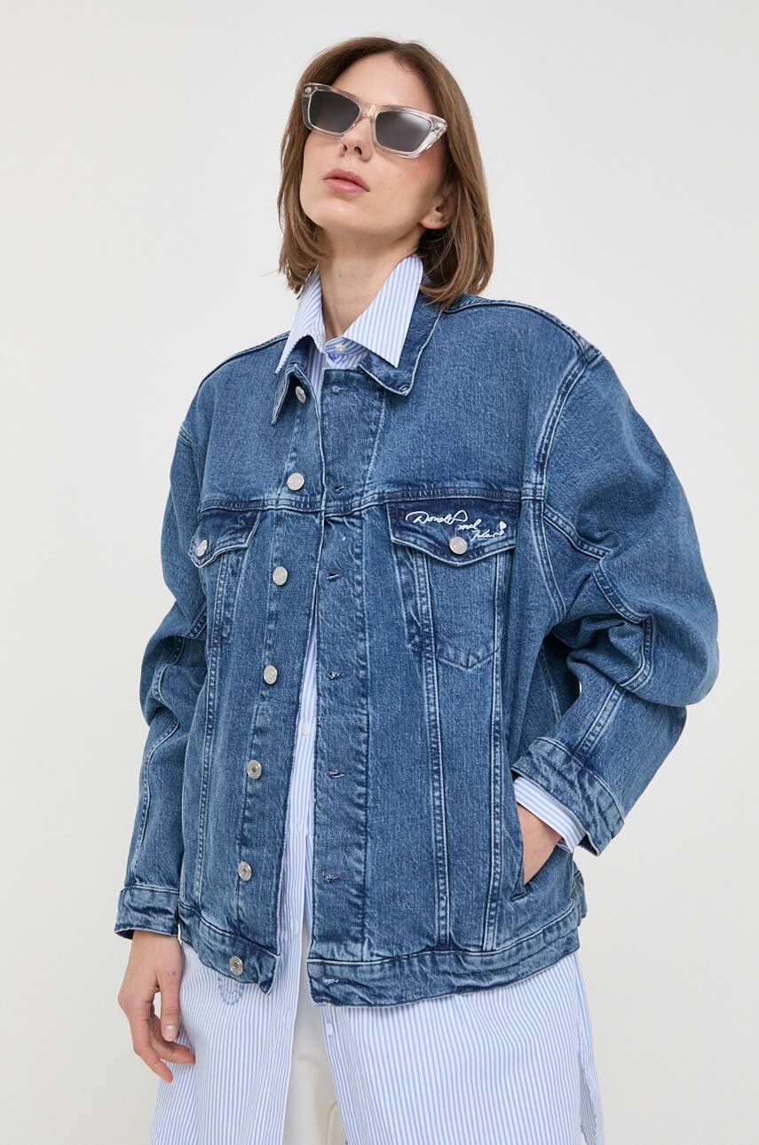 Jakke KARL LAGERFELD Denim Jacket Mørkeblå | 231W1491, 0