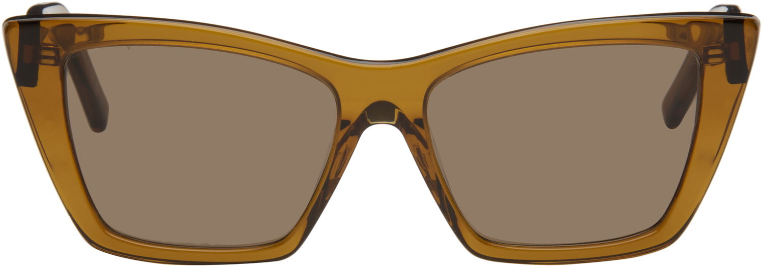 Solbriller Saint Laurent Saint Laurent SL 276 Mica Sunglasses Brun | SL 276 MICA-060, 0