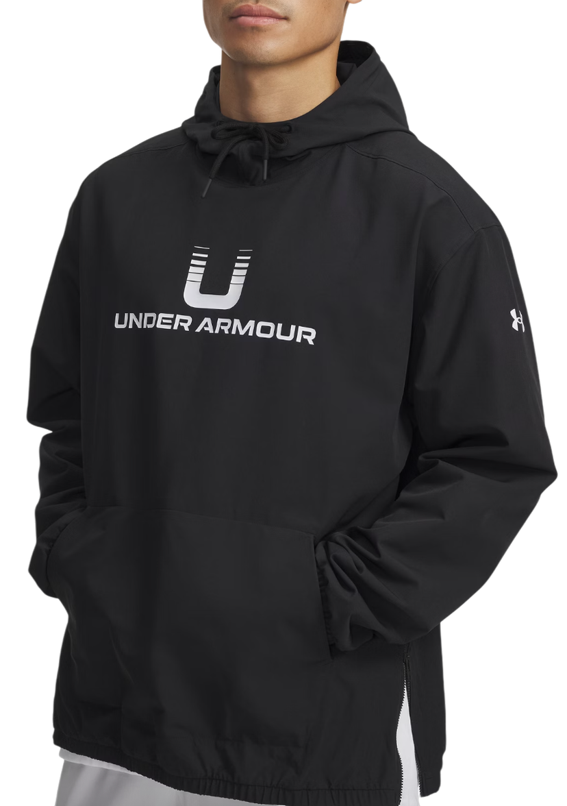 Sweatshirt Under Armour Unstoppable Woven Hoodie Sort | 6003864-001