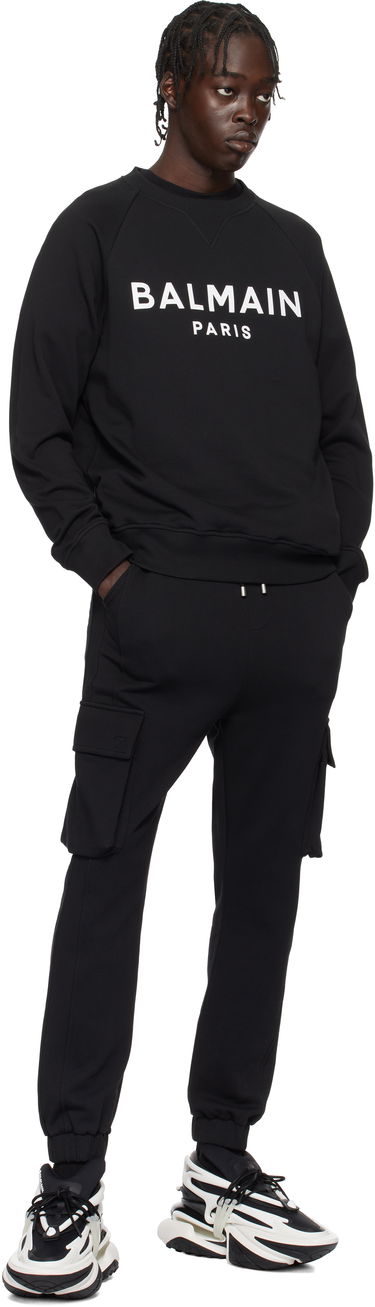 Joggingbukser Balmain Print Cargo Pants Sort | DH1OB295BC64, 3
