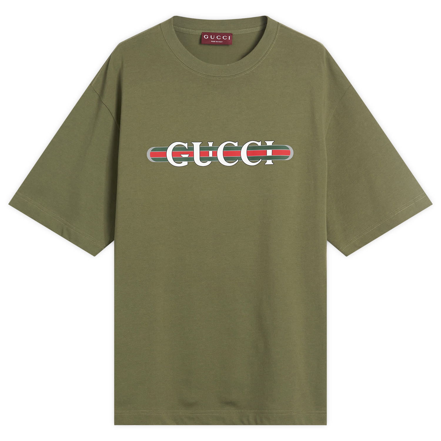 T-shirt Gucci Gucci Interlocking Logo Heavy Cotton T-Shirt, Size Large Grøn | 798115-XJHDG-3450, 0