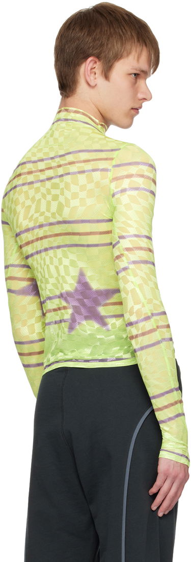 T-shirt Collina Strada Collina Strada Checkered Turtleneck Top Grøn | XX3221, 2