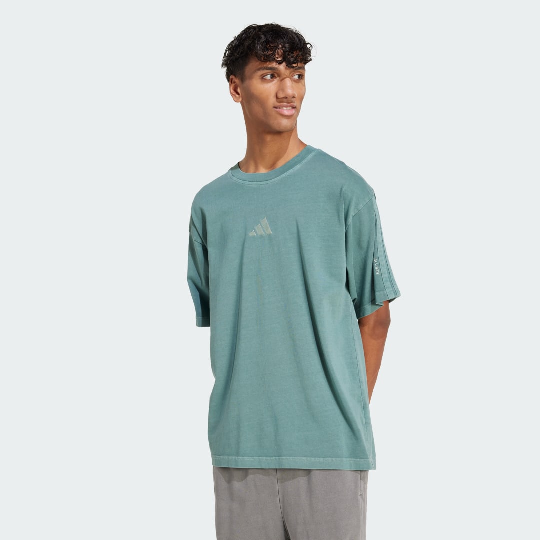 T-shirt adidas Performance ALL SZN Washed Tee Grøn | JN0610, 0