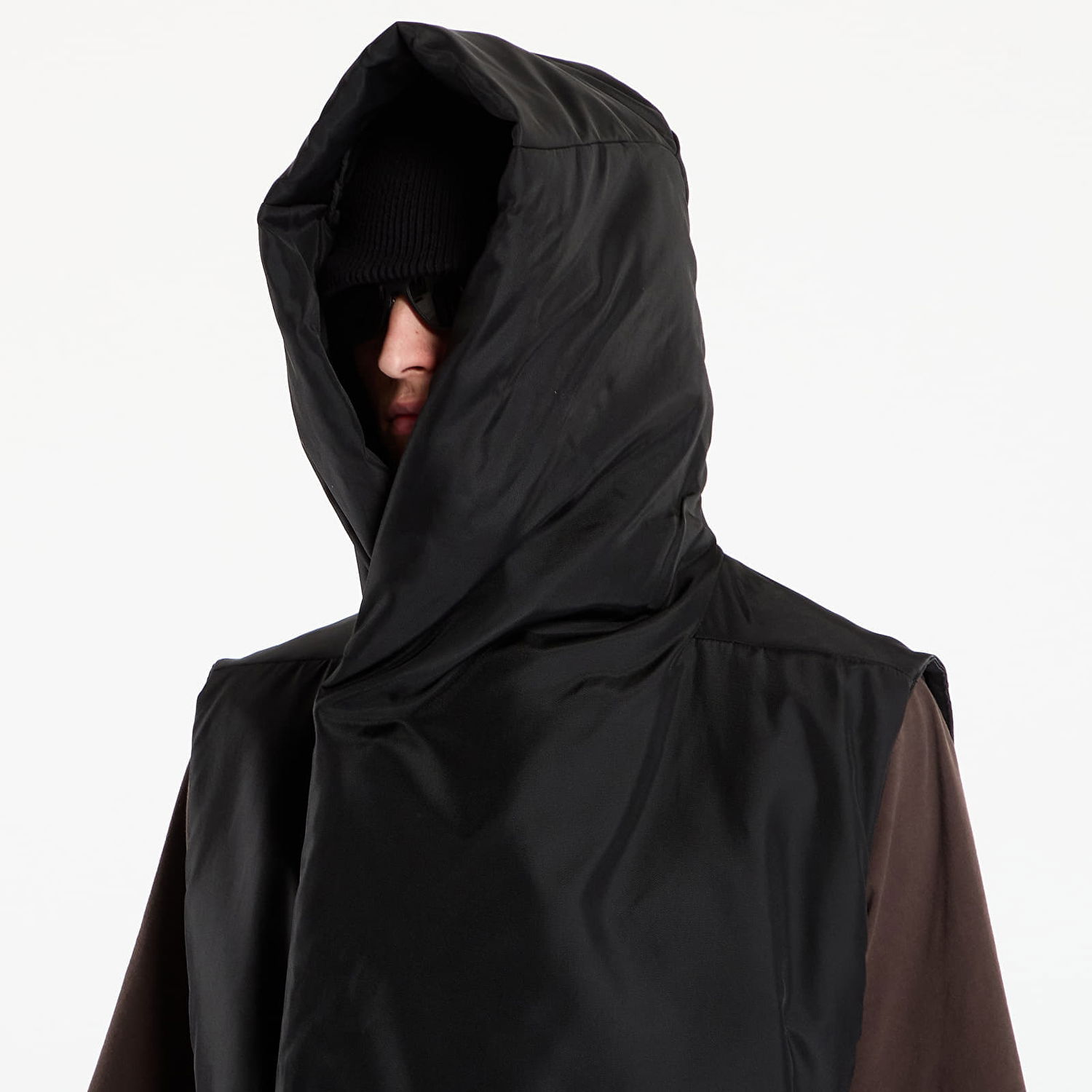 Frakker Rick Owens Rick Owens DRKSHDW Hooded Liner Sort | DU02E7972 NCV 09, 1