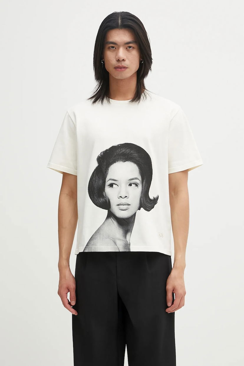 T-shirt Wales Bonner Wales Bonner Selah Oversized T-Shirt Hvid | UA25JE29.JE01.100