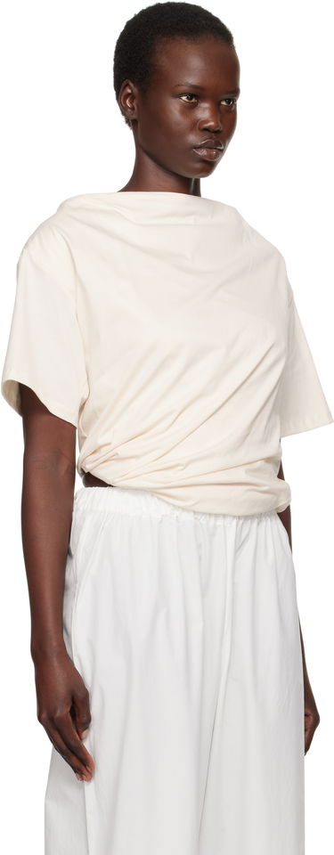 T-shirt Baserange Baserange Turn Twist Front T-Shirt Beige | TOTUS-RC-SP25, 1