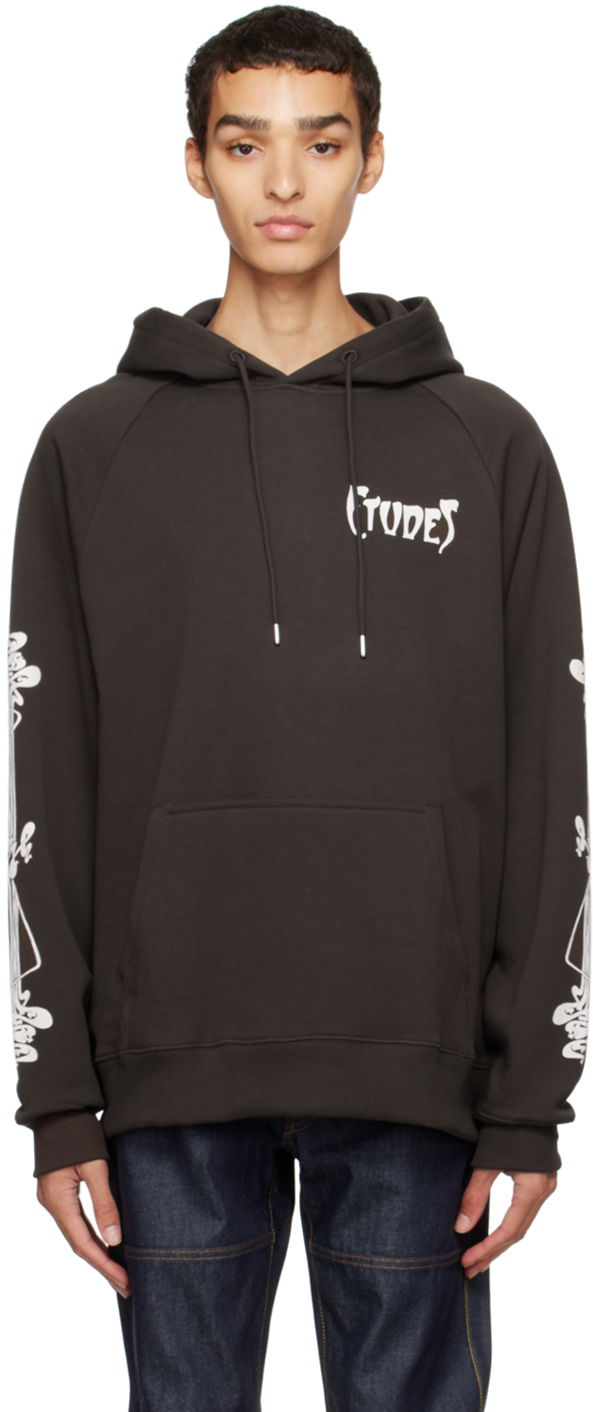 Sweatshirt Études Racing Hoodie Brun | H22MM272OC14BR