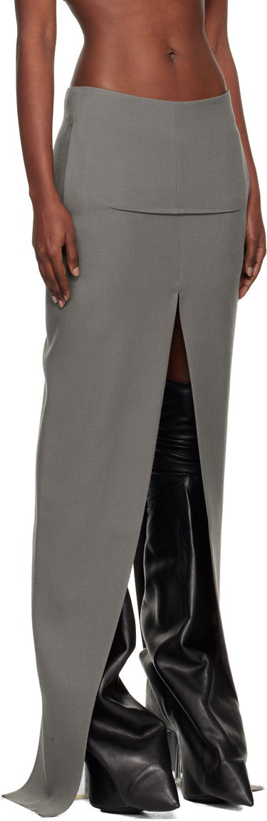 Nederdel Rick Owens Concordians Sliced Maxi Skirt Grå | RO02E4387 WD, 1