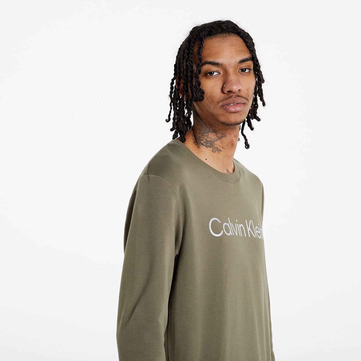 T-shirt CALVIN KLEIN Logo Tee Grøn | NM2265E-0SS, 1