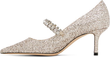 Sneakers og sko Jimmy Choo Jimmy Choo Bing 65 Crystal Embellished Glitter Pumps Metalisk | BING PUMP 65, 2