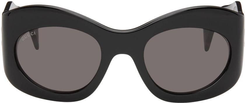 Solbriller Gucci Wrapped Oval Sunglasses Sort | GG1463S-001, 0