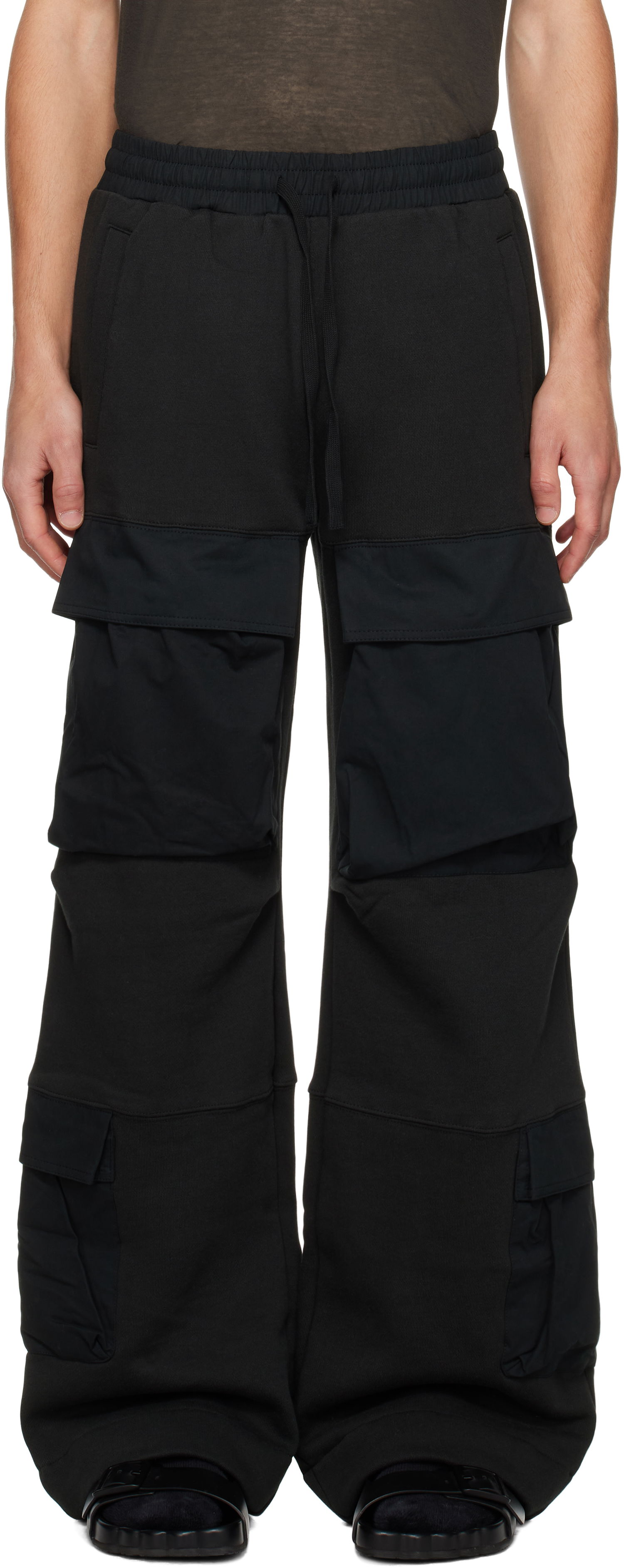 Cargo bukser Entire Studios Utility Cargo Pants Sort | ES2341SO, 0