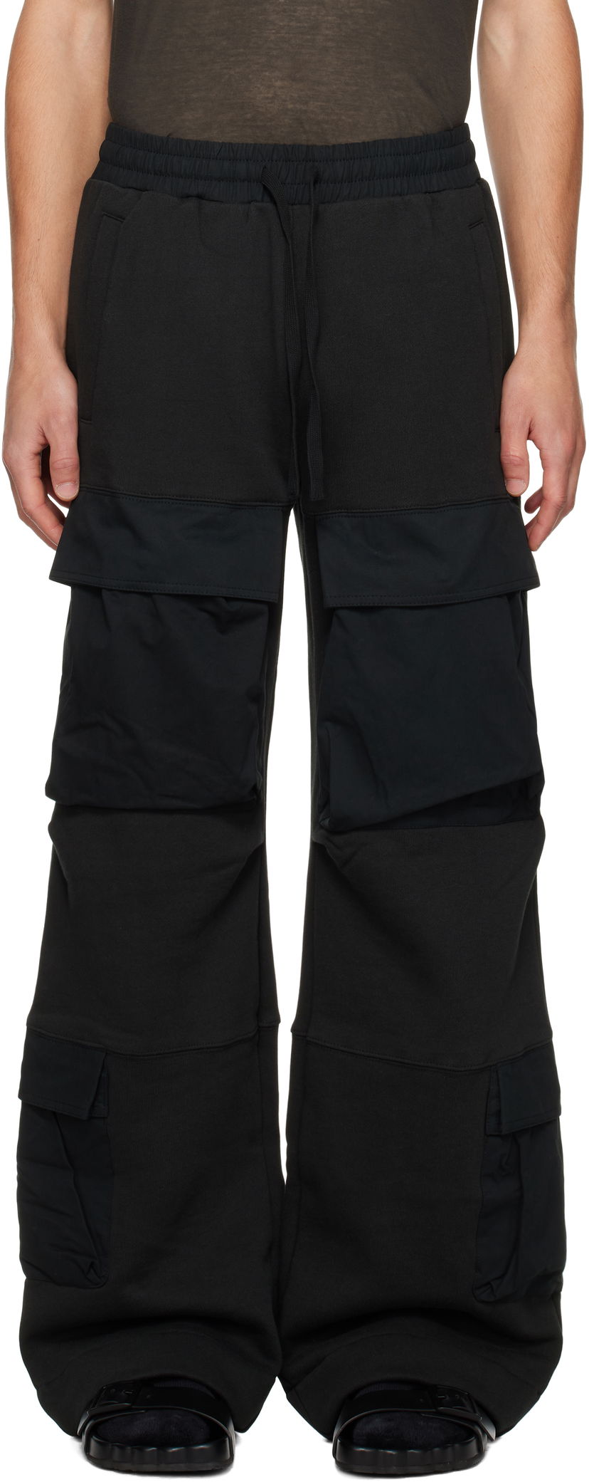 Cargo bukser Entire Studios Utility Cargo Pants Sort | ES2341SO