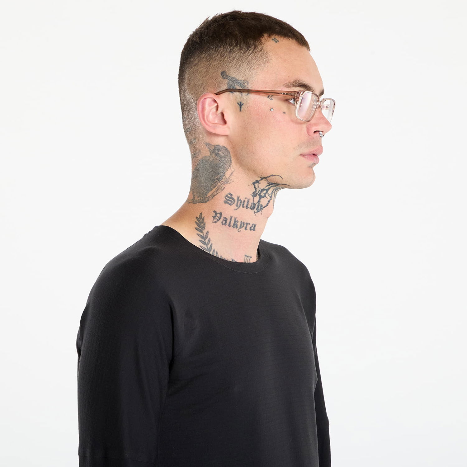 T-shirt Y-3 Y-3 Running Long Sleeve T-Shirt Sort | JX4806, 1