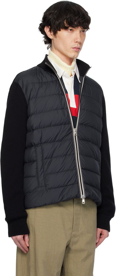 Puffer jakke Moncler Moncler Padded Zip-Up Down Jacket Sort | K10919B00006M1367, 1