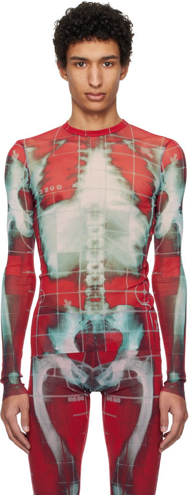 T-shirt Jean Paul Gaultier Jean Paul Gaultier 'The Squeletor' Mesh Top Rød | 25/33-F-TO241-T580-3058, 0