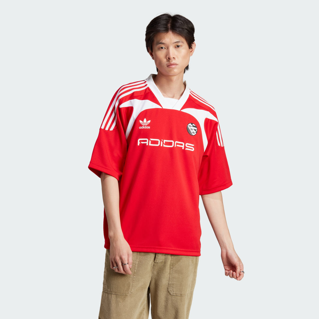 Jersey adidas Originals Oversized Short Sleeve Jersey Rød | IW3637, 0