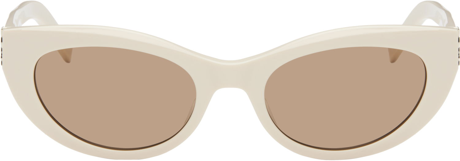 Solbriller Saint Laurent SL M115 Cat-Eye Sunglasses Hvid | SL M115-004, 0
