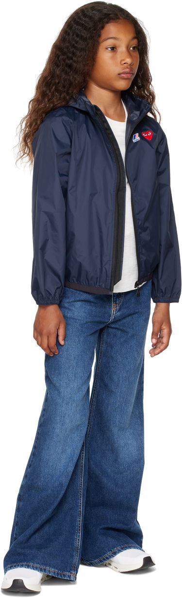 Vindjakke Comme des Garçons Play x  Kids Full Zip Jacket Hvid | AZ-J503-051, 4