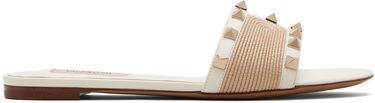 Tilbehør Valentino Valentino Garavani Rockstud Slide Sandals Hvid | 6W0S0MH4HJQ, 0