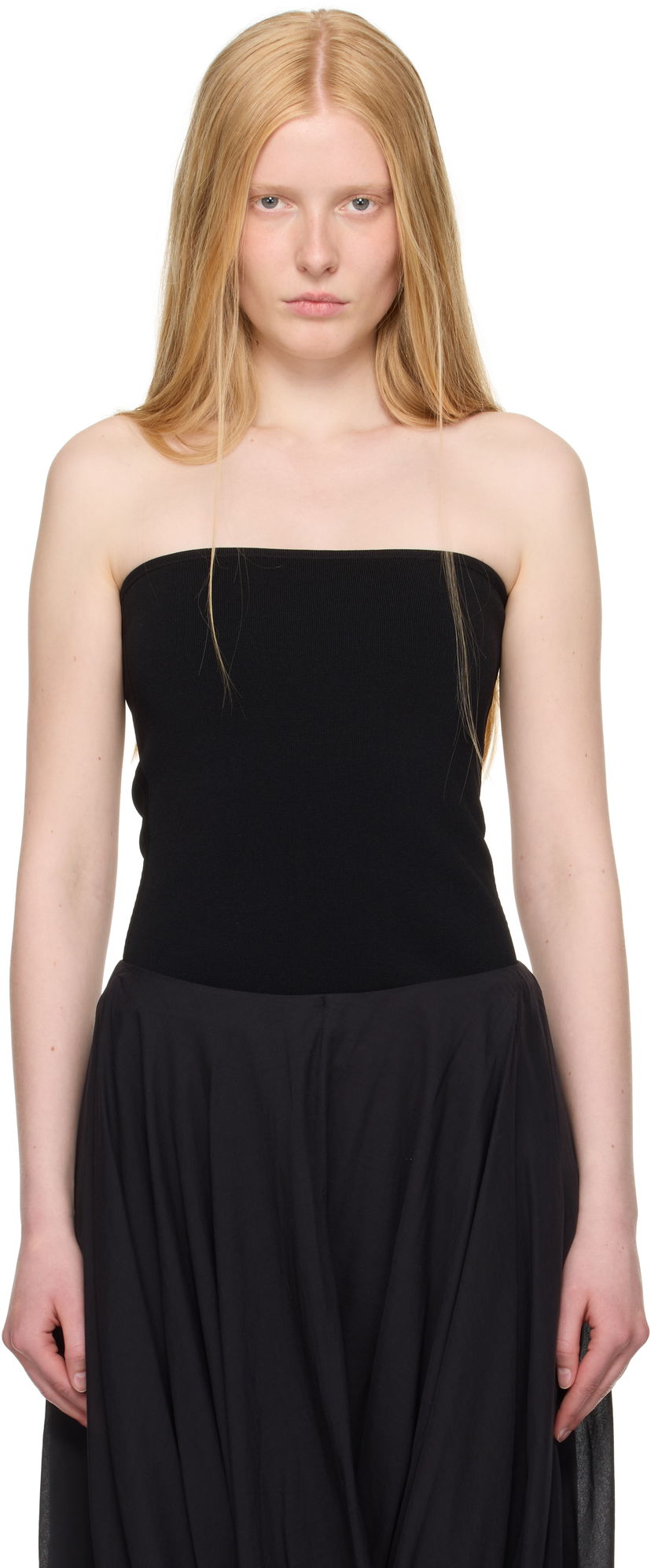 Tanktop TOTEME TOTEME Compact Knit Tube Top Sort | 253-WRT0575-YA0187