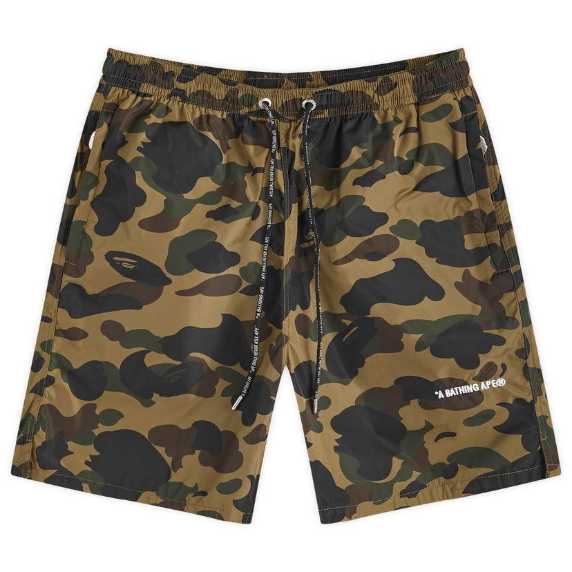 Shorts BAPE A Bathing Ape 1st Camo Nylon Beach Short Grøn | 001SPK301323M-GRN