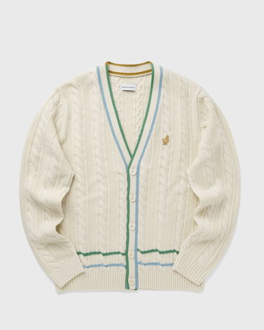 Sweater Edmmond Studios Cable Knit Cardigan Hvid | 324-60-19010, 0