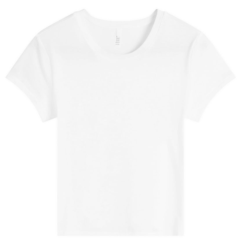 T-shirt SKIMS Relaxed Fit Shrunken T-Shirt Size Large Hvid | SS-STT-6128W-SNOW