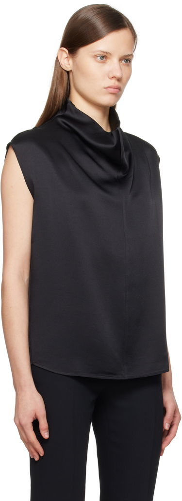 Tanktop TOTEME TOTEME Sleeveless Funnel Neck Blouse Hvid | 251-WRT0460-FB0344, 4
