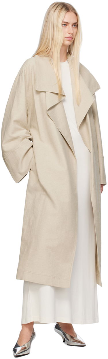 Trenchcoat TOTEME Totême Signature Trench Coat Beige | 243-WRO3318-FB0196, 3