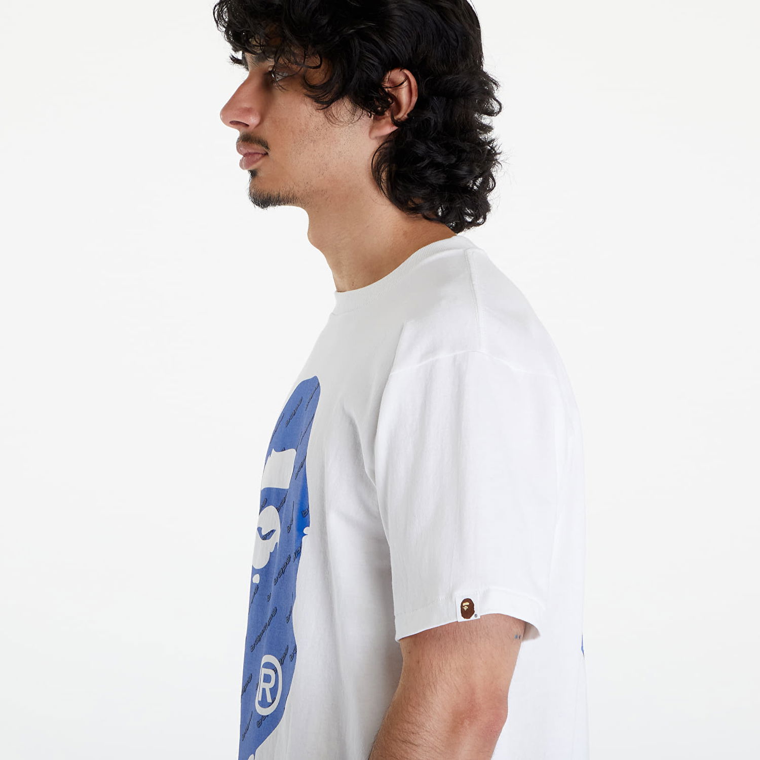 T-shirt BAPE A BATHING APE Bape Hexagram Big Ape Head Tee White Hvid | 001TEK301034M WHT, 1