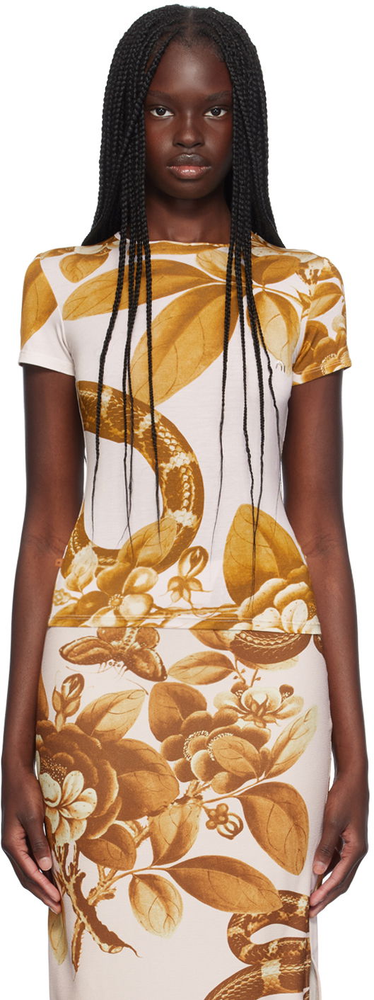 T-shirt Miaou Miaou Eden Mini T-Shirt Beige | 7026TJBEDN, 0