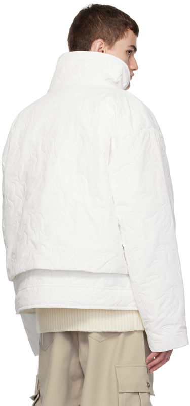 Puffer jakke Feng Chen Wang Feng Chen Wang Embossed Jacket Hvid | FUF16JK38, 2