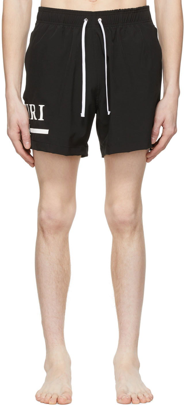 Badetøj AMIRI Polyester Swim Shorts Sort | SS22MSB004