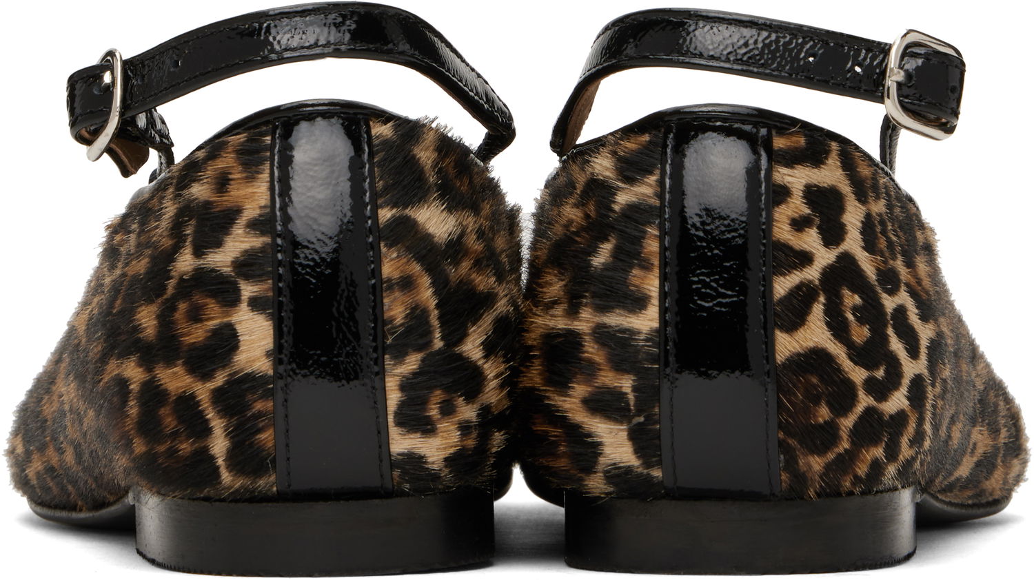 Sneakers og sko A.P.C. A.P.C. Katie Leopard Print Calf Hair Ballerina Flats Brun | PXBUM-F53309, 1