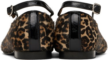 Sneakers og sko A.P.C. A.P.C. Katie Leopard Print Calf Hair Ballerina Flats Brun | PXBUM-F53309, 1