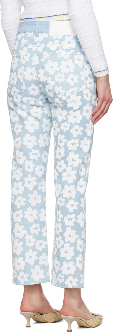 Jeans MSGM MSGM Printed Jeans Blå | 3841MDP232 257272, 2
