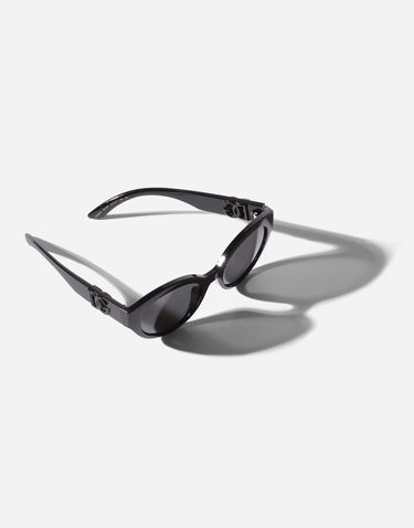 Solbriller Dolce & Gabbana Dolce & Gabbana Everyday Flower Oval Sunglasses Sort | VG601EVN1879V000, 3