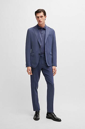 Polo skjorte BOSS Slim-Fit Polo Shirt Blå | 50518767, 1